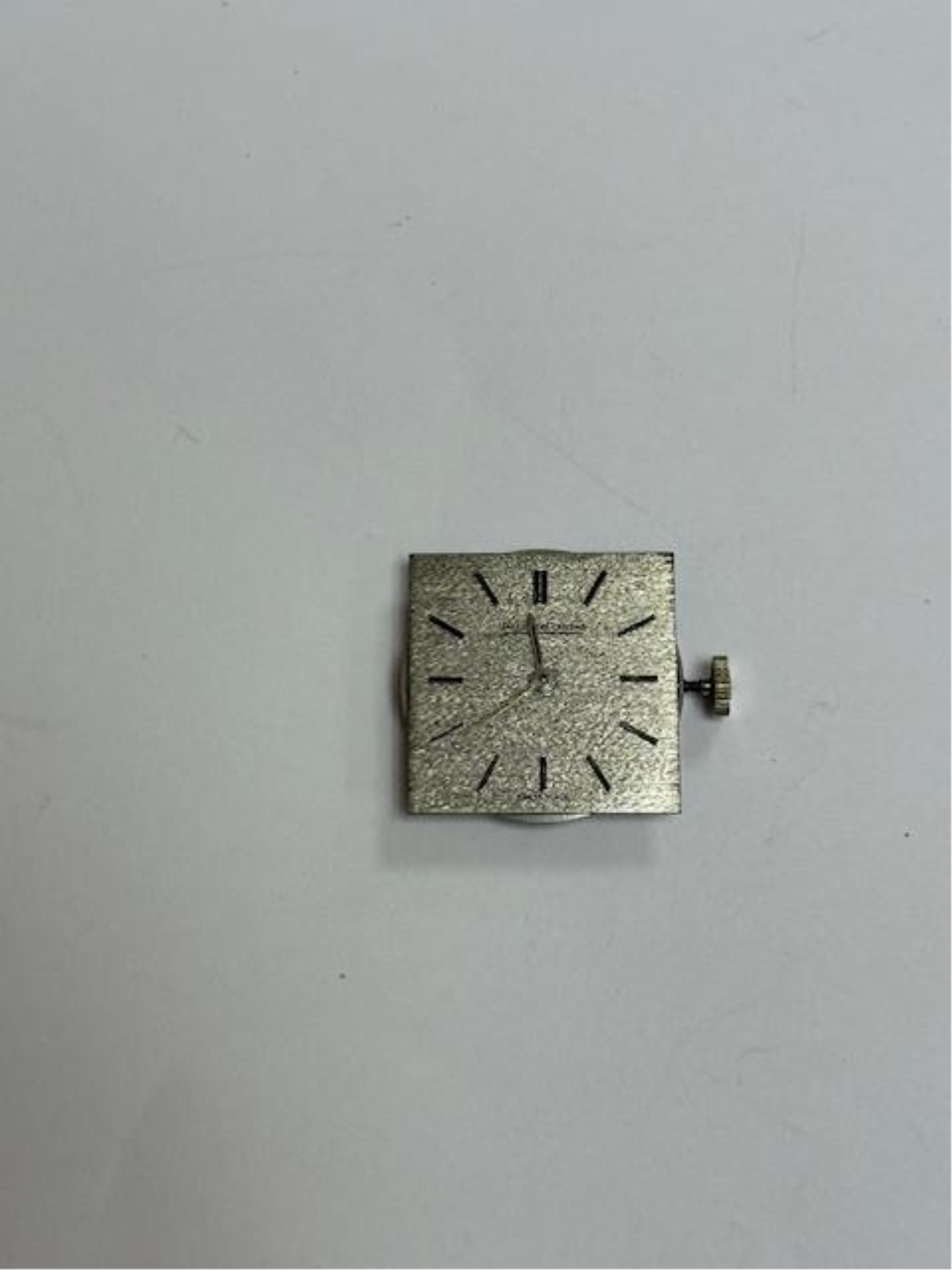 A gentleman's 18ct white gold Jaeger LeCoultre manual wind dress wrist watch